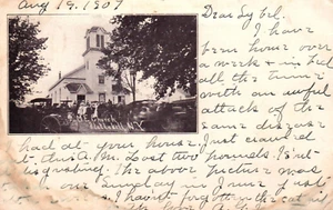 Plattakill N. Y. M.E. Church Vintage 1907 Postcard - Picture 1 of 2