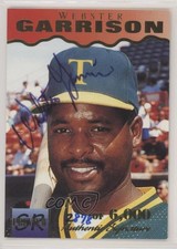1995 Signature Rookies Previews Signatures /6000 Webster Garrison #10 Auto