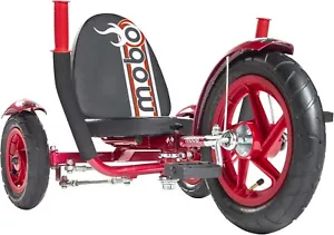Big Wheel Pedal Bike Black Red Tricycle Adjustable Scooter Boys Ages 3-5 Safe - Picture 1 of 9