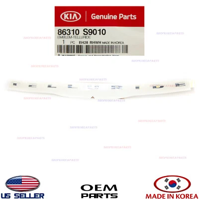 Placa de identificación con emblema de capó delantero genuino ⭐OEM⭐ KIA TELLURIDE 2020-2022 86310S9010 Foto 1 de 4