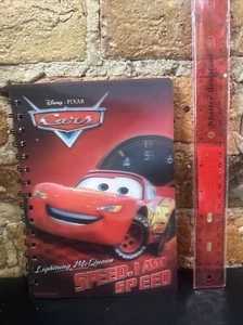 Vtg. Disney Pixar Cars; Red & White Pages Spiral Notebook #5379B,  5 1/2" X 8” - Picture 1 of 4