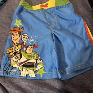 Disney Toy Story Swimsuit Swim Trunks Infant Boy sz 7/8 Quick Drying UPF 50+ NWT - Picture 1 of 7