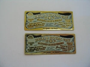 VINTAGE 2 BELL'S ROYAL VAT SCOTCH WHISKY 4/5. QUART ETIKETTEN BELLRINGER TOWN CRIER + - Bild 1 von 3