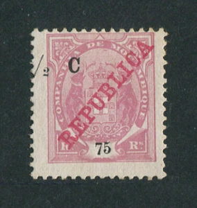 Mozambique Company (Portugal) Elephants #99, ERROR MISPLACED OVERPRINT, MHNG FVF - Picture 1 of 1