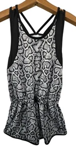 Athletic Works Girls Romper Sz XXL (18) Snakeskin Print Athleisure Modern Sporty - Picture 1 of 11