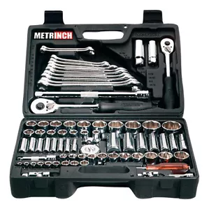 Juego combinado METRINCH MET-0076 76 piezas caja de trinquete 1/2"" 3/8"" 1/4"" enchufe llave - Imagen 1 de 2