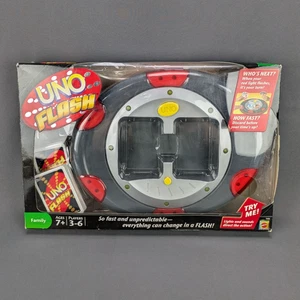 UNO Flash Electronic Card Game Mattel 2010 Complete with Cards & Manual Tested - Picture 1 of 13