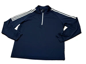 Adidas Langarm 1/4 Zip Blau Climalite Performance Pullover XL Golf MS1 - Bild 1 von 12