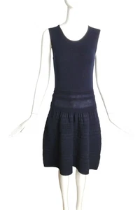 RODIER - Vestido tejido azul marino cintura caída nuevo con etiquetas, talla 10 - Imagen 1 de 6