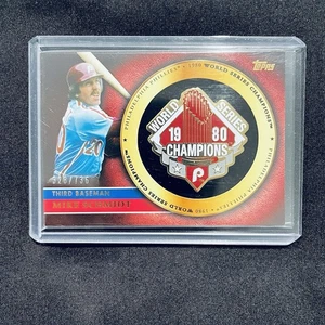 2012 Topps Gold Commemorative Pin Card /736 Mike Schmidt #GCP-MS HOF SP - Picture 1 of 2