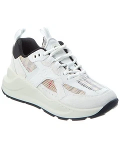 Burberry Mesh & Suede Sneaker Women's Beige 39 - Picture 1 of 5