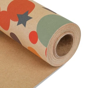 Birthday Wrapping Paper,Gift Wrapping Paper Roll,Kraft Wrapping Paper-17 inch... - Picture 1 of 7