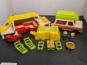 Juego de cámper emergente Fisher Price Little People vintage #992 1979 - "COMO NUEVO" - Imagen 1 de 15