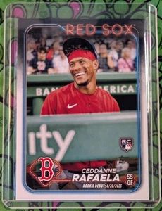 CEDDANNE RAFAELA 🔥 Golden Mirror Image Variation 🔥 2024 Topps Update US110 RC - Picture 1 of 2