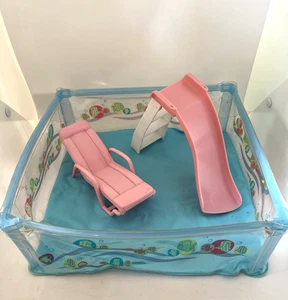 Vintage Barbie Happy Family Splash 'n Slide Pool Playset - Mattel 2003 - Picture 1 of 4