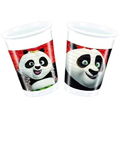 8 Becher * KUNG FU PANDA 3 * für Kindergeburtstag oder Mottoparty // Kinder Gebu - Bild 1 von 1