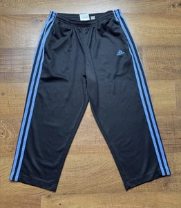 Vintage Adidas Boys Baggy Track Pants Size Medium / 10. Black / Purple 26X21 - Picture 1 of 7