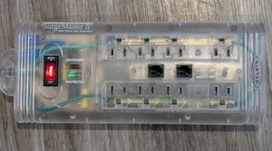 Belkin Surge master II premiere Clear Case Power Strip Surge Protector F5C695TEL - Picture 1 of 17