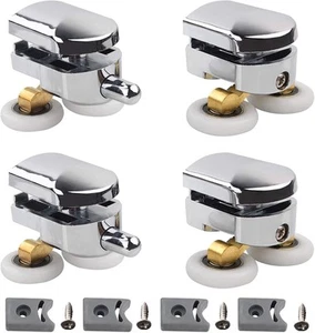 4pcs Shower Door Rollers 23mm Sliding Wheels 2 Top & 2 Bottom... - Picture 1 of 8