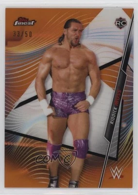 2020 Topps Finest WWE Orange Refractor /50 Riddick Moss #28 - Image 1 of 2