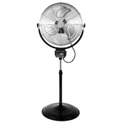 Ventilador de Pedestal Optimus 20" Industrial Negro 3 Velocidades Resistente Metal Oscilante Foto 1 de 3