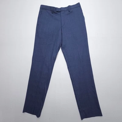 Pantalones de vestir Banana Republic calce estándar para hombre 30 x 32 azules elásticos planos ajustados Foto 1 de 4