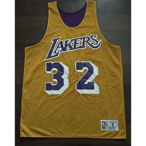 Men's NBA Mitchell & Ness Lakers Magic Johnson Reversable Jersey Size S Rare - Picture 1 of 6