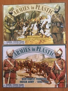 2 Armeen in Plastik Indianer Armee 1. Weltkrieg Westfront Nordwestgrenze 1895-1902 - Bild 1 von 1
