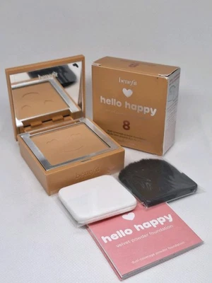 Benefit Hello Happy Velvet Powder Foundation 7g Shade 8 New Boxed Rare x1  - Image 1 of 4