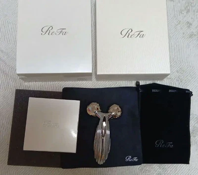 ReFa CARAT RAY RF-PC2019B Platinum Facial Roller with Box Accessories JPN Ver - Image 1 of 4