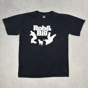 VINTAGE DC Rob And Big T-Shirt Herren Small MTV Rob Dyrdek Schuhe Skate Grafik Y2K - Bild 1 von 11