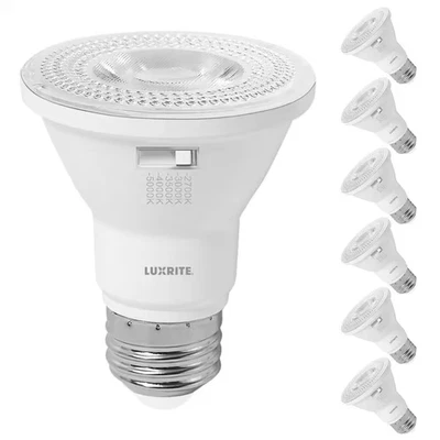 50-Watt Equivalent PAR20 Flood LED Light Bulb 5CCT 550 Lumens 7-Watt Dimmable Da - Image 1 of 4