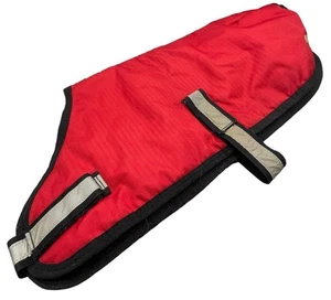 Brookside Mantas Perro Chaqueta Se Ajusta Talla 28" Largo 32" Rojo Negro Impermeable LEER - Imagen 1 de 8