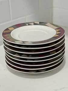 Juego de 8 platos de cena Studio Nova PALM DESERT de Nancy Green 11" Y2216 - Imagen 1 de 6