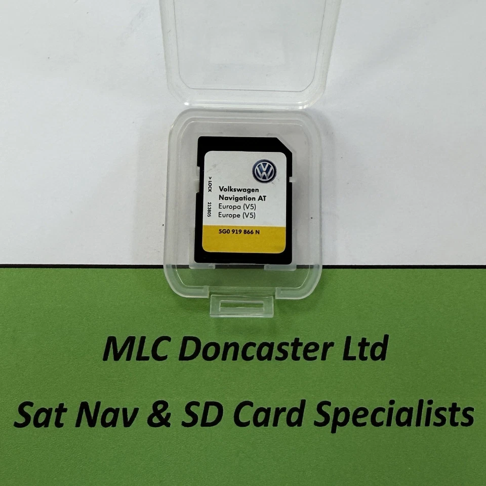 Genuine Volkswagen V5 Satellite Navigation SAT NAV SD Card 5G0 919 866 N - Image 1 of 1
