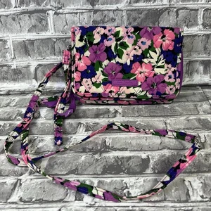 Portafoglio da polso Vera Bradley Flower Garden floreale RFID 3 in 1 tracolla - Foto 1 di 10