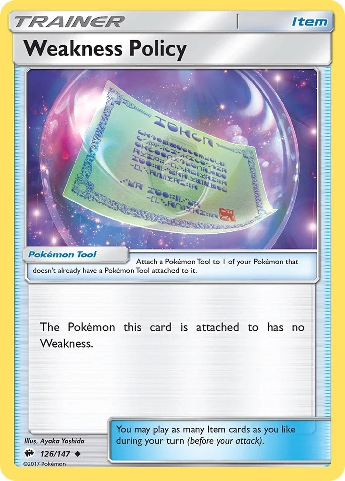 Weakness Policy 126/147 Sm-Burning Shadows Regular - Image 1 of 1