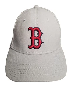 Boston Red Sox New Era 39THIRTY Gray MLB Hat Cap Stretch Flex Fit M/L - Picture 1 of 6