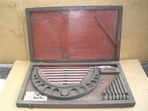 Braun und Sharpe außen austauschbare Amboss Mikrometer Set 0,001" 6-12" - Bild 1 von 22