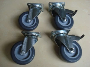 Roulette diametre 75mm à platine - sans frein - 1 pièce - Imagen 1 de 1