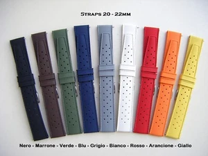 Cinturini gomma forati Premium di alta qualità straps 20 - 22mm - Bild 1 von 12