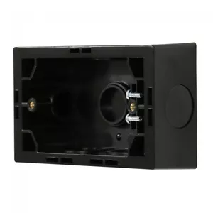 10 x 34mm Solid Full Mounting Block - Powerpoint Switch Mounting - Black - Picture 1 of 2