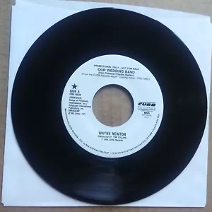 WAYNE NEWTON Our Wedding Band DJ PROMO 45 7" POP VOCAL Record Vinyl Records - Picture 1 of 2