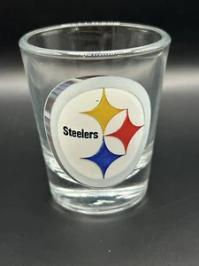 2000s NFL Pittsburgh Steelers 'Coin' 2 Oz Shot Glass Football - Picture 1 of 3