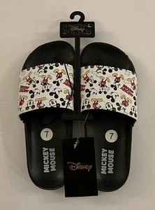 Disney Mickey Mouse Women's Cartoon Flip Flops Size 7 - Picture 1 of 2