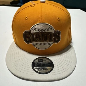 Men's New Era Gold San Francisco Giants Tiramisu 9FIFTY Snapback Hat Orange - Picture 1 of 19