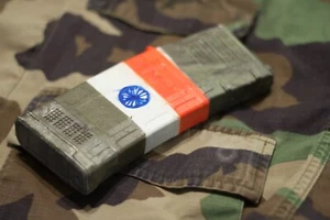 Custom Painted National Flag Airsoft Magazine m4/m16 130 Round Ares Mid-Capacity - Picture 1 of 3