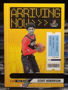 SCOOT HENDERSON 2023-24 NBA Hoops Basketball #4 Arriving Now Portland T-Blazers - Picture 1 of 2