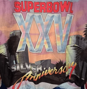 Vtg 90s Chalk Line Super Bowl XXV Jacket Mens Size L NFL Football Bills Giants - Picture 1 of 11