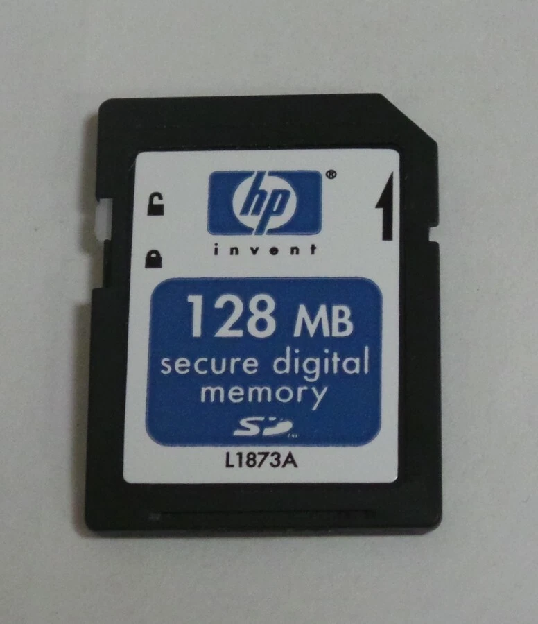 HP L1873A 128 MB SD Secure Digital Flash Memory Card (FA135A#AC3) - Image 1 of 1